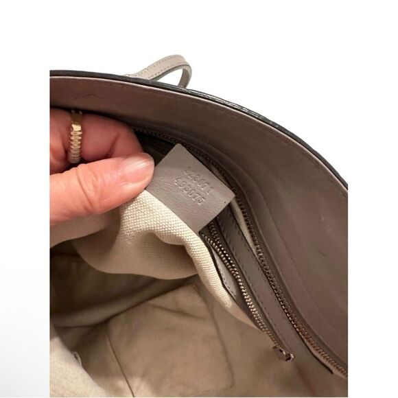 Gucci grey gg Guccissima Bree medium tote - Picture 9 of 11